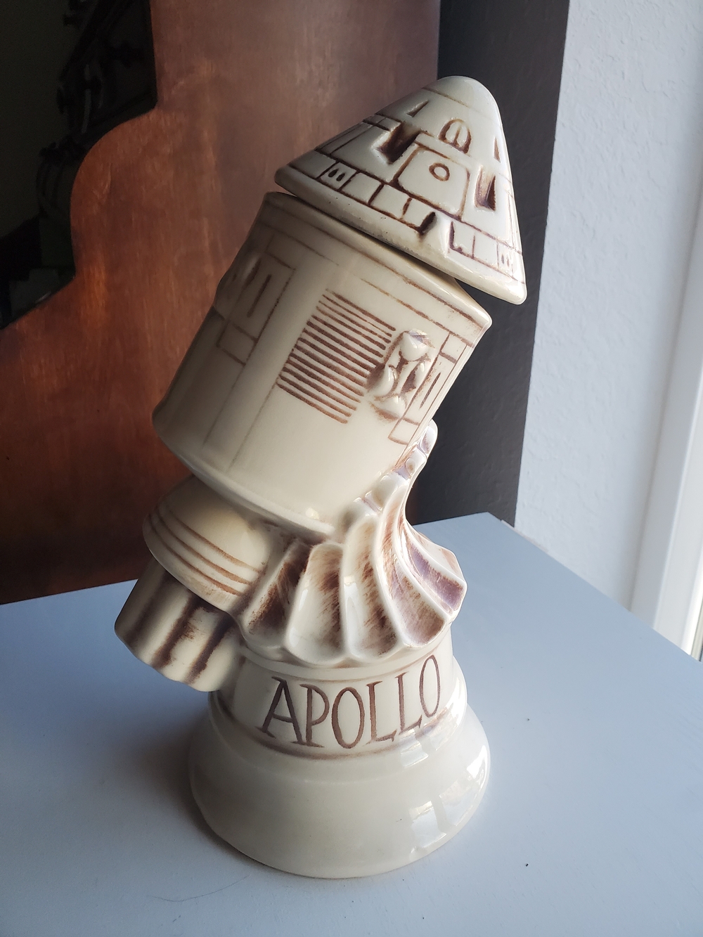 Apollo Ceramic Space Capsule -1960's Thomas Sims Kentucky Decanter